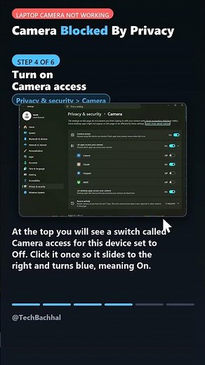 This App Can't Access Your Camera - Windows 11 Fix