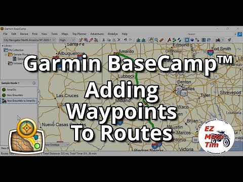 Garmin BaseCamp™ Adding Waypoints to Routes