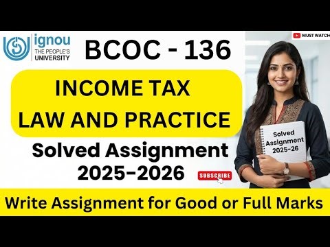 BCOC 136 Solved Assignment 2025-26 in English | bcoc 136 solved assignment 2026 | ignou bcoc136