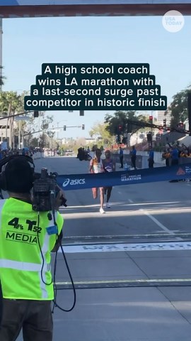 Cross country coach wins the 2026 LA marathon with a final-mile surge
