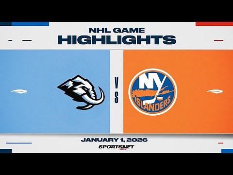 NHL Highlights | Mammoth vs. Islanders - January 1, 2026
