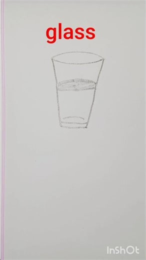 easy glass drawing #drawing #art #foryou