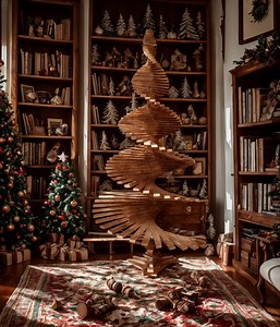 DIY Spiral Christmas Tree, 7' Spiral Tree Plans, 1x4 Wood Christmas Tree - Etsy Australia