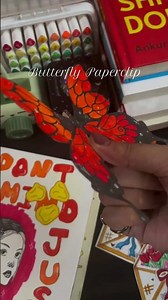 Who wants a tutorial for this beautiful butterfly? #art #craft #aesthetic #diy #tutorial
