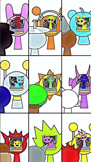 Characters wearing virtual reality headsets! 🥽 #VRHeadsets #VirtualReality