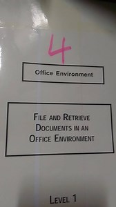File and Retrieve Documents in an Office Environment (Level 1)... | Filo