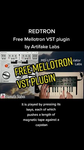 REDTRON Mellotron VST plugin by Artifake Labs, watch the full video on my Youtube channel and download it from the link below the video #mellotron #vst #plugins #keys #musickeyboard #vintagekeys #organkeyboard #synthesiser #redtron #vstplugins #freedownload