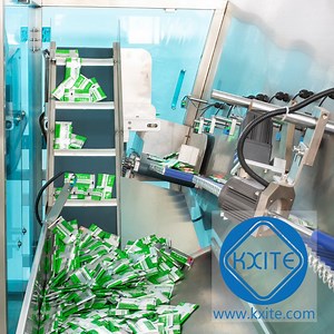 [Hot Item] Automatic Sachet Pouch Plastic Bag Stacking Sorting Cartoning Machine