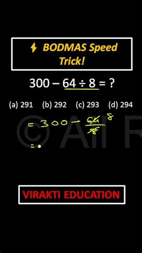 Turbo Speed Math Trick | Universal Fast Method | Smart Solve Technique | #Shorts | Virakti Education