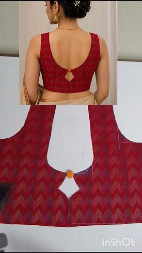 Latest Red Blouse Back Neck Design 2026 | Simple & Elegant Blouse Design