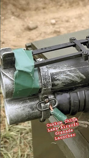 CUSTOM AIRSOFT China Lake Grenade Launcher #airsoft #vietnamwar #gunhistory #boom #shorts #milsim