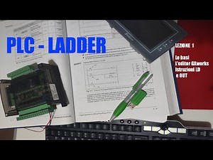 PLC LADDER Lesson 1 GX Works2 editor for programming FX3u (Mistubishi or clone).
