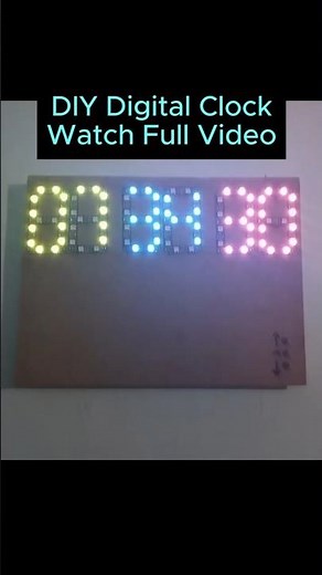 how to make Digital Clock Using WS2812 NeoPixle ARGB | Raspberry PI Pico