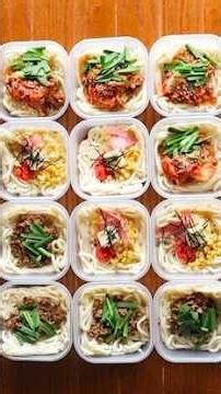 1食170円‼️冷凍ストックうどん3選🍜✨⭕️豚キムチうどん⭕️台湾まぜうどん⭕️和風明太子バターうどん
