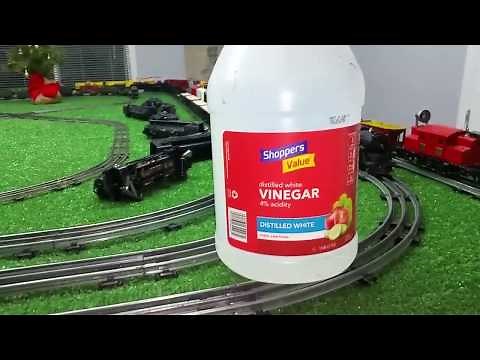 MARX / LIONEL / AMERICAN FLYER TRACK / DE-RUSTING WITH VINEGAR / VIDEO # 2