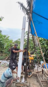 Installing a 6-inch casing in an extraordinary way #reels | Faozan Faozan