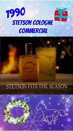 1990 Stetson Cologne Commercial ❤️🎄 I think we’ve all shopped for a bottle of this at some point. 😂😂❤️🎄🎁 | Old Fashioned Christmas