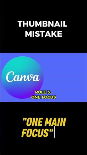 Stop making MESSY Thumbnails! 🛑#YouTubeTips #SmallYoutuber #CanvaDesigner #ThumbnailHelp #ShortsFeed