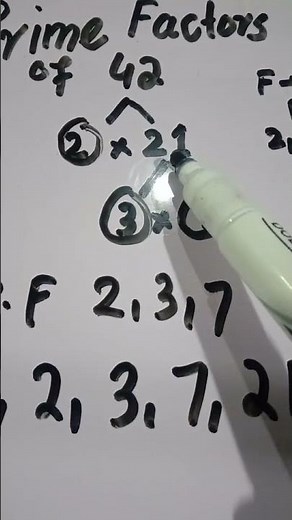 Prime factors of 42 using factor tree method | Factors of 42 using factor tree | Factor tree of 42