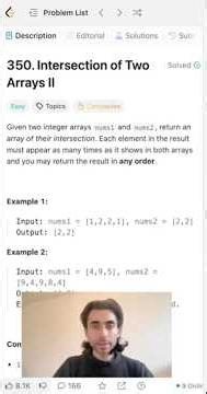 Solve Array Intersection FAST! ⏱️ Full Hindi Video👇 #code #leetcode #dsa #javascript