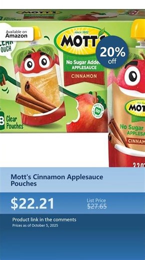 Mott's Cinnamon Applesauce Pouches