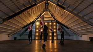 Zumba group dancing in studio - Free Stock Video