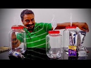 How to setup air lock for wine bottle - Home Brewing Traditional Wine Making at Home