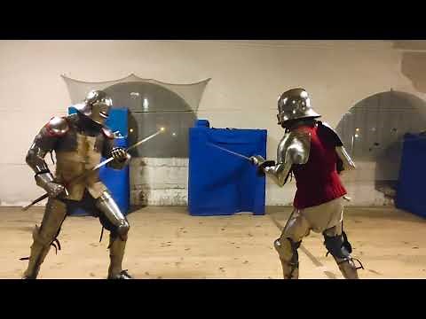 HEMA - Harnischfechten longsword - sparring with commentary