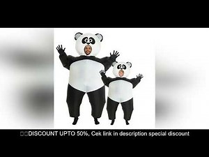 Panda Inflatable Costume Funny Mascot Role-playing Inflatable Suit Cartoon Carnival Dress up Parent-