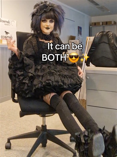Embracing Corporate Goth Style at Work