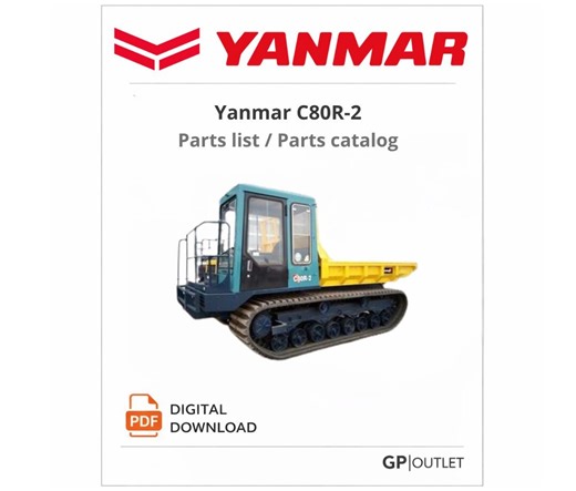 Yanmar C80R-2 Parts Catalog Manual (PDF Download) - Etsy