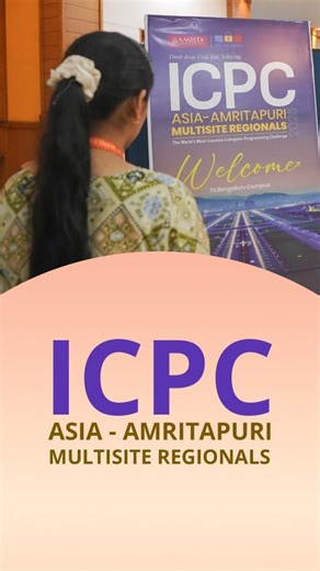 Amrita Vishwa Vidyapeetham | For two days, the Bengaluru campus transformed into a landscape of logic and quiet determination. The International Collegiate Programming... | Instagram