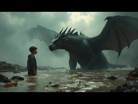 Little Human Boy Finds a Dragon Standing Watch in Floodwater—What He Discovers Leaves Him in Tears..