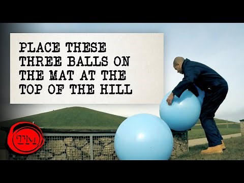 Place These Exercise Balls On The Mat At The Top Of The Hill - FULL TASK