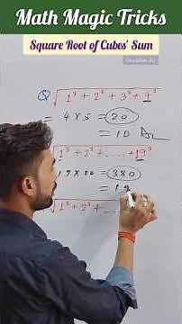 sum of cubes | natural numbers | maths tips and tricks | sum of natural numbers | math's shorts