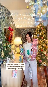 6.1K views · 54 reactions | 5 Easy + Creative Ways to Gift KY Lottery Holiday Scratch-offs this season! Watch to see how I put together some quick and easy holiday gift ideas featuring KY Lottery Holiday Scratch-offs, the perfect gift idea for anyone on your list, but especially those who are hard to buy for! Which gift idea is your favorite? #kylottery #ad | Gathered Living | Facebook