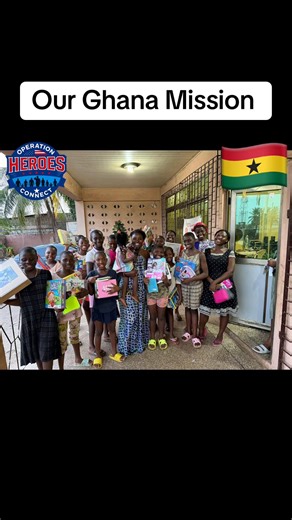 Books in hand. Smiles on their faces. Purpose in our mission. 🇬🇭🎒🧸📚 Operation Heroes Connect showed up with love. These amazing kids received toys, backpacks, and books because every child deserves tools, not limits. So very proud to support our young ladies at our adopted orphanage, St Bakhita Foundation ❤️ #FYP #Ghana #YouthEmpowerment #nonprofit #GlobalImpact