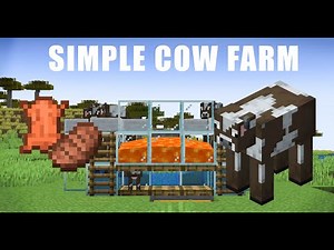 Minecraft COW FARM 1.19 SIMPLE automatic COW FARM