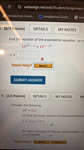 ¿- webassign.net/web/Student/Assignment-5. Introductory Circui... | Filo