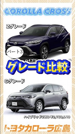 [Grade Comparison] We compared the G and Z grades of the Corolla Cross!