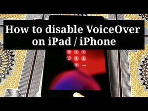 How to disable VoiceOver on iPad, iPhone 2023 #ipad #iphone