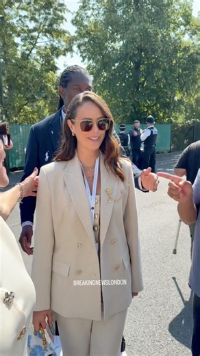 POWER SUIT: KAYA SCODELARIO COMMANDS ATTENTION ON WIMBLEDON FINAL DAY