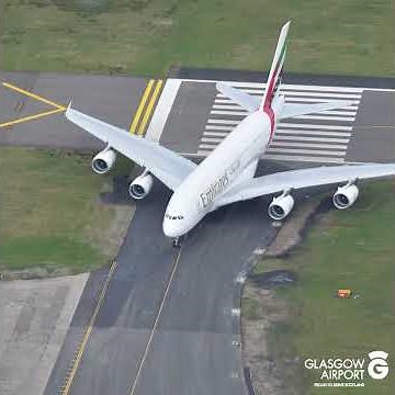 A380 Arrival & Take Off | Glasgow Airport