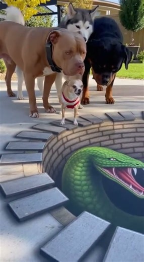 “One throw… one scared Chihuahua… one sudden calm face 😂🐶”