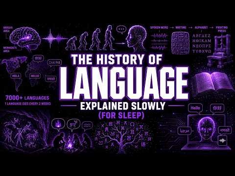 The Entire History of Human Language Explained Slowly (For Sleep)