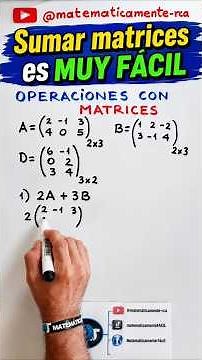 ADDING MATRICES is VERY EASY ➕ | Learn how to add matrices step-by-step #mathematically