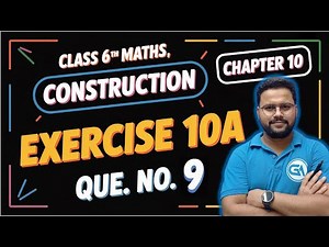 Class 6 RS Aggarwal | Construction Ex 10A Q9 | Geometry Construction Full Solution | New Edition
