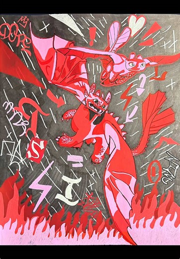 Dibujo de Toothless de Cómo Entrenar a Tu Dragón