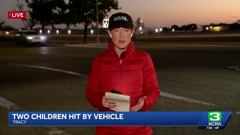 2 kids hit by car while out trick-or-treating in Tracy, officials say
