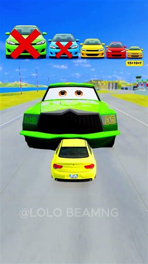 Big & Small Cars vs crash beamngdrive